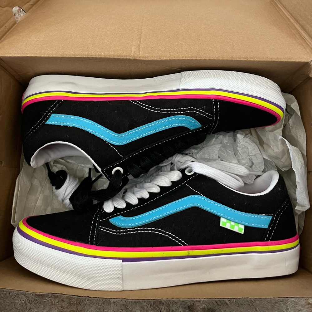 Vans Skate Old Skool Neon Rave Black / Neon M 7